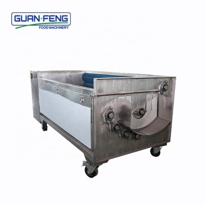 Industrial one process brush vegetables potato washing and peeling machine