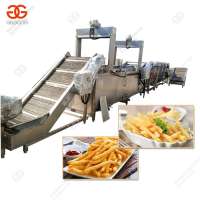 Commercial Fresh Potatoes Crisps Maker Baked Fried Potato Chip Stick Production Line French Fries Making Machine For Sale