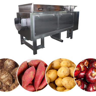 Powerful One Process Brush Vegetables Fruits Cassava Peeling And Washing Machine